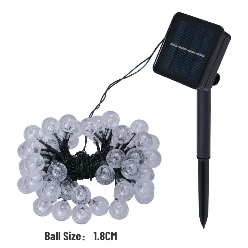 2025 New Solar Crystal Globe LED String Lights LED Solar Outdoor Light IP65 Fairy Light - Image 5